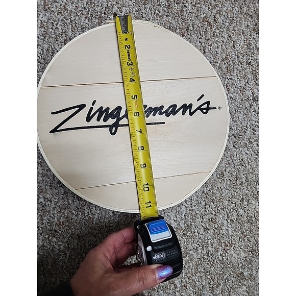Used Zingerman's 11" Round Wooden Pine Cheese Box Crate Hat Box Unfinished - Picture 6 of 7